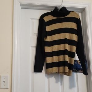 Gold and Black Ralph Lauren sweater